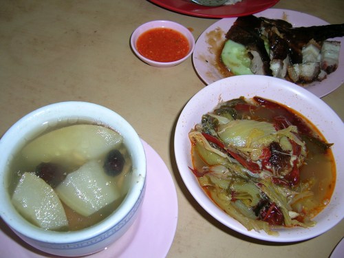 Soup, Chap Choi and More Siew Youk/Duck